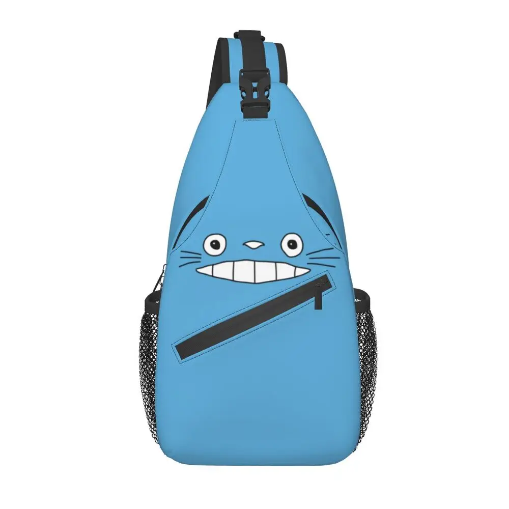 Studio Ghibli Anime My Neighbor Totoro Sling Chest Bag Hayao Miyazaki Shoulder Crossbody Backpack for Cycling Camping Daypack
