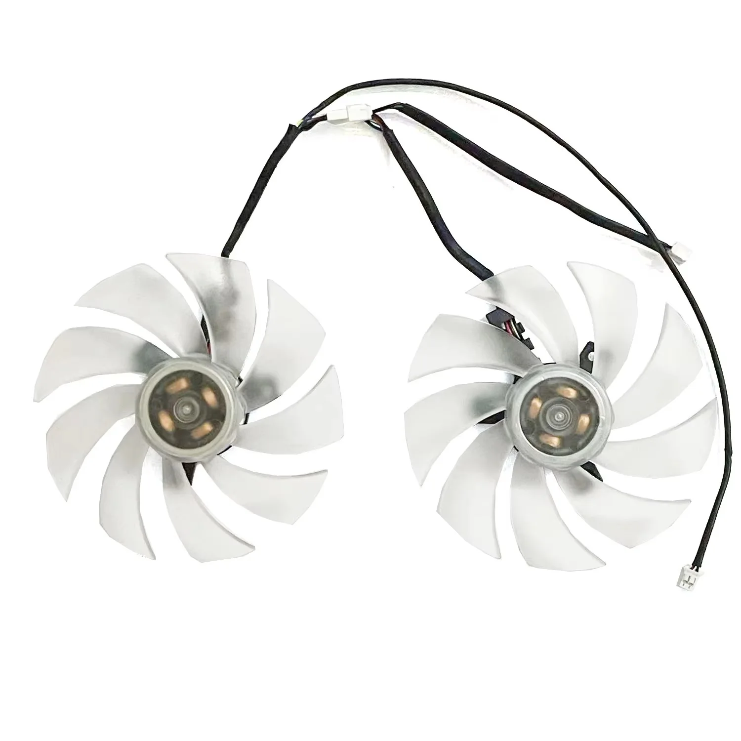 Фото НОВЫЙ 95-ММ 4-ПИННЫЙ ВЕНТИЛЯТОР FD10015H12D RX 6650 ДЛЯ ВИДЕОКАРТЫ PowerColor Hellhound Spectral White AMD Radeon ™   RX 6650 XT 8 ГБ GDDR6 №2