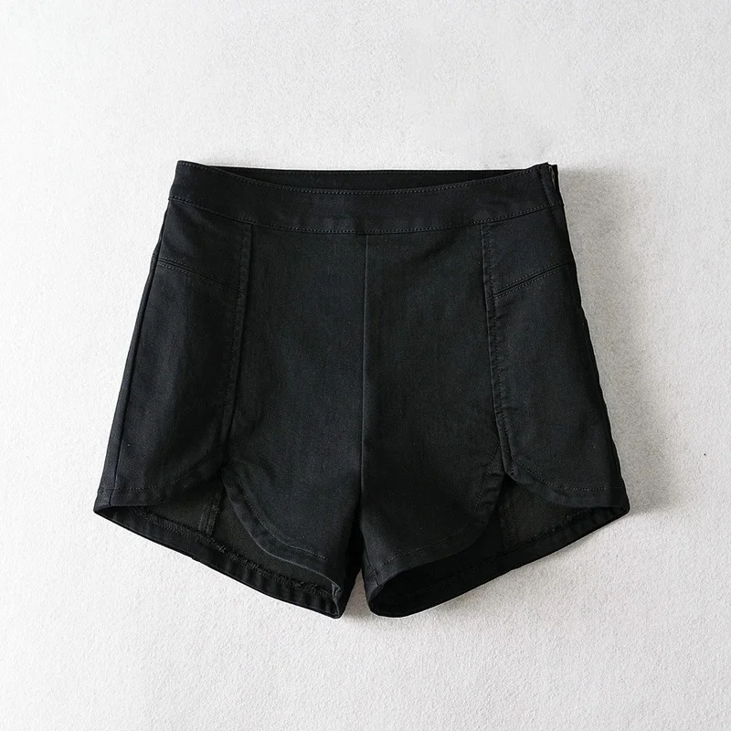 2021 Summer Korean Style Denim Shorts High Waist Elastic Hip Bag Thin Slim Hot Shorts Summer Streetwear Jeans Offlice Lady 2021