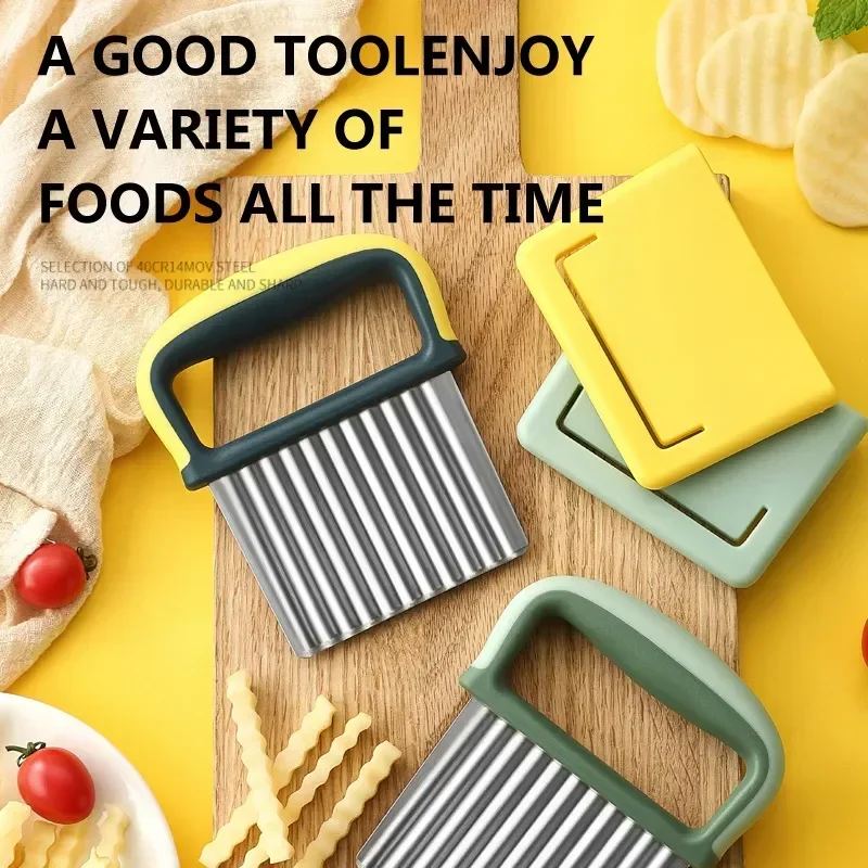 Ручная картофелерезка из нержавеющей стали кухонный инструмент для идеальной