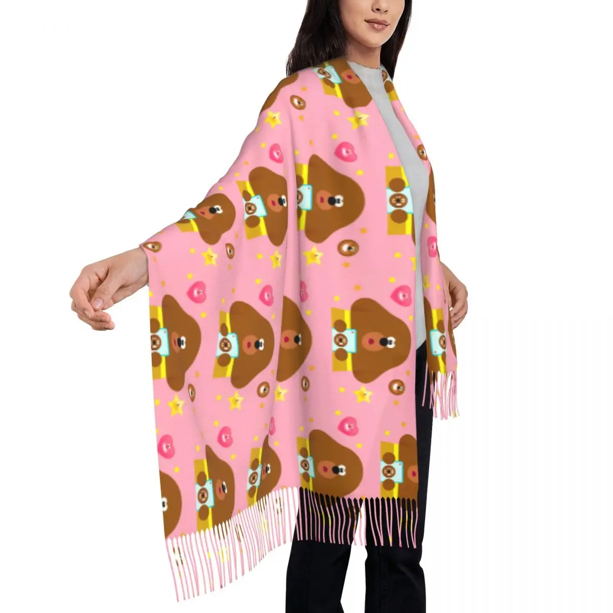 Женский шарф из пашмины H-Hey D-Duggees зимний теплый длинный