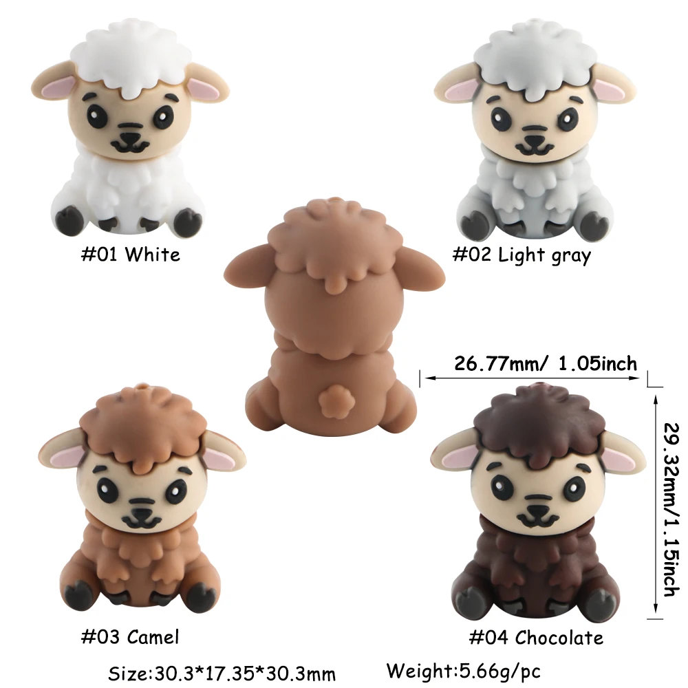 Sunrony 5/10 шт. стереоскопическая модель силиконовые фокусы животные бусины для