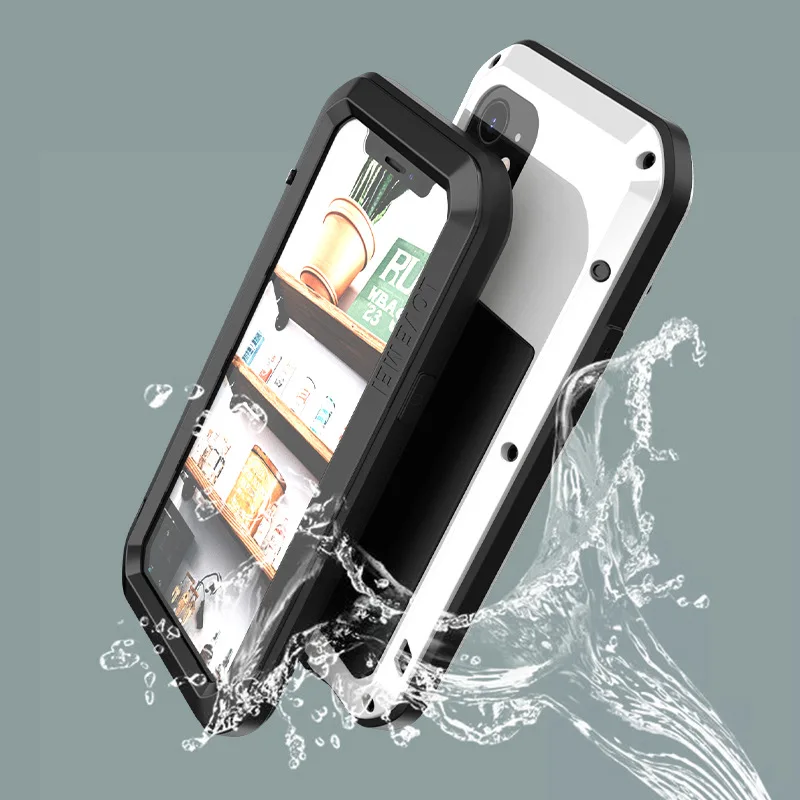 

Original Love Mei 360 Armor Heavy Duty Metal Tank Protection Case for iPhone 14 13 12 11 Pro mini X Xs Max XR 6 6s 7 8 Plus S