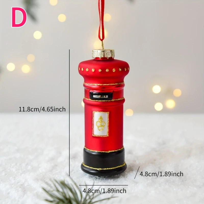 

Стеклянный медведь-украшение Рождество 2025