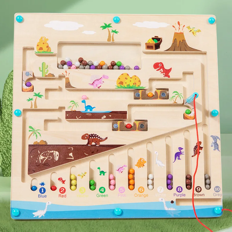 Новинка детская деревянная Магнитная Шариковая ручка для раннего обучения