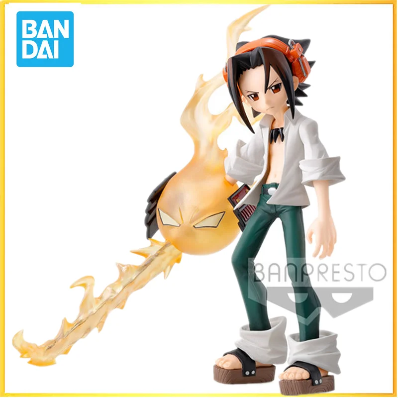 

In stock Bandai Original BANPRESTO SHAMAN KING Yoh Asakura Figure Vol.2 Anime Action Figure Model Toys for Boys Girls Kids Gifts