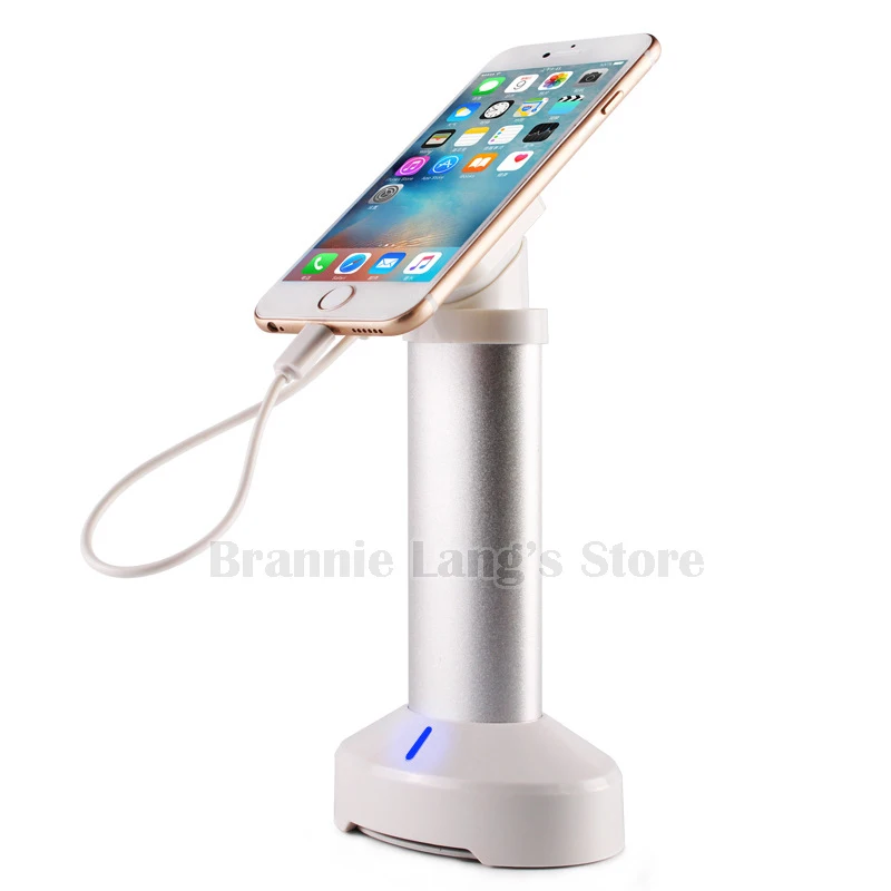 

(10pcs/lot ) Charging mobile phone anti-theft device phone burglar alarm cellphone security display stand free shipping