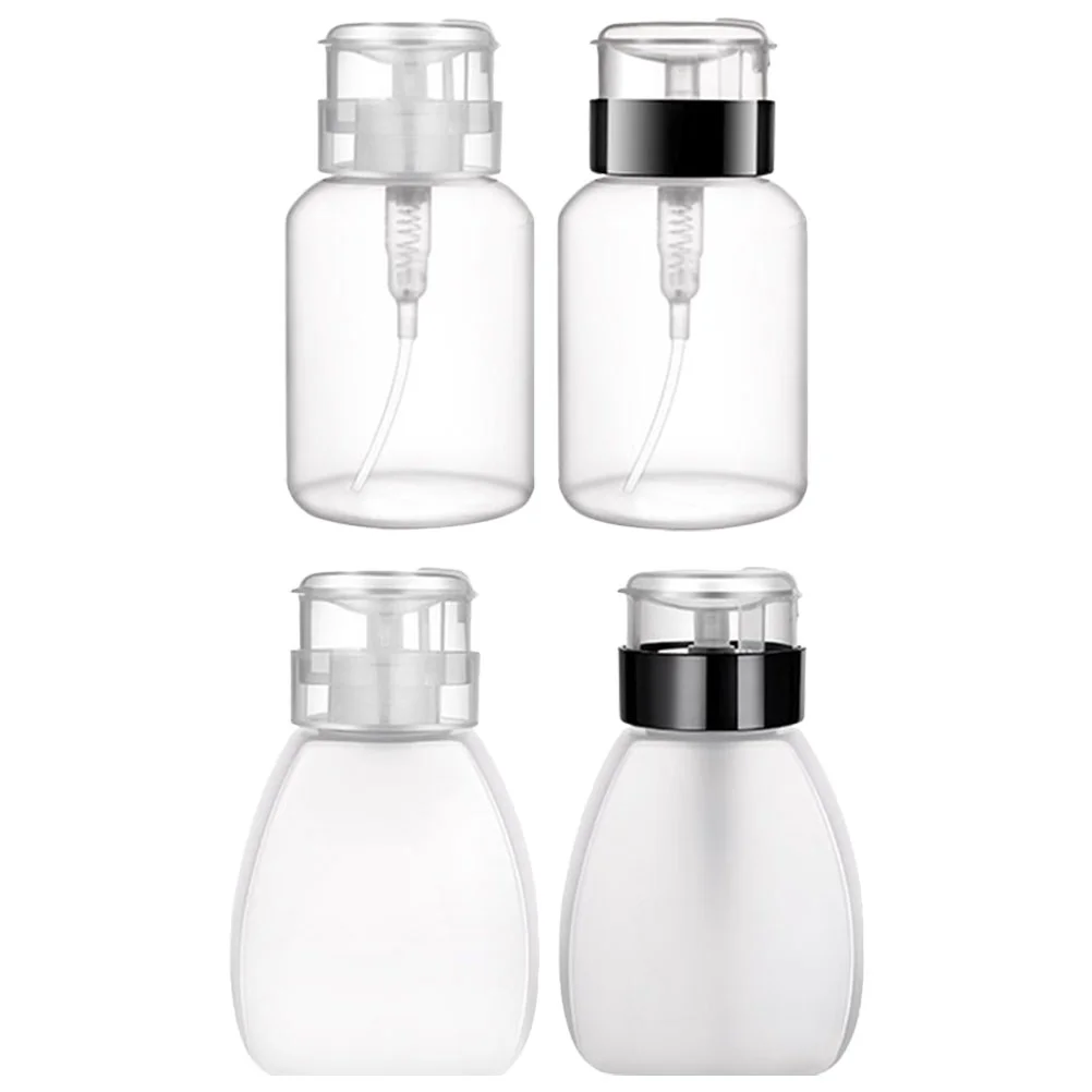 

Bottles Bottle Empty Liquid Lotion Pump Travel Removermanicure Nail Portable Pressing Oil Essential Containers Refillable