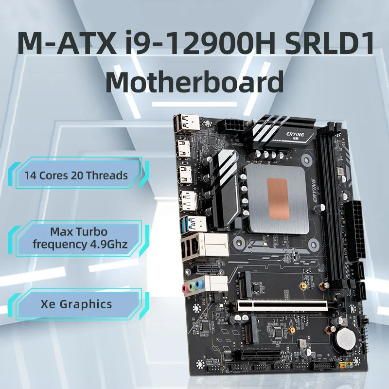 ERYING Gaming PC Desktops Motherboard with Onboard CPU Core 