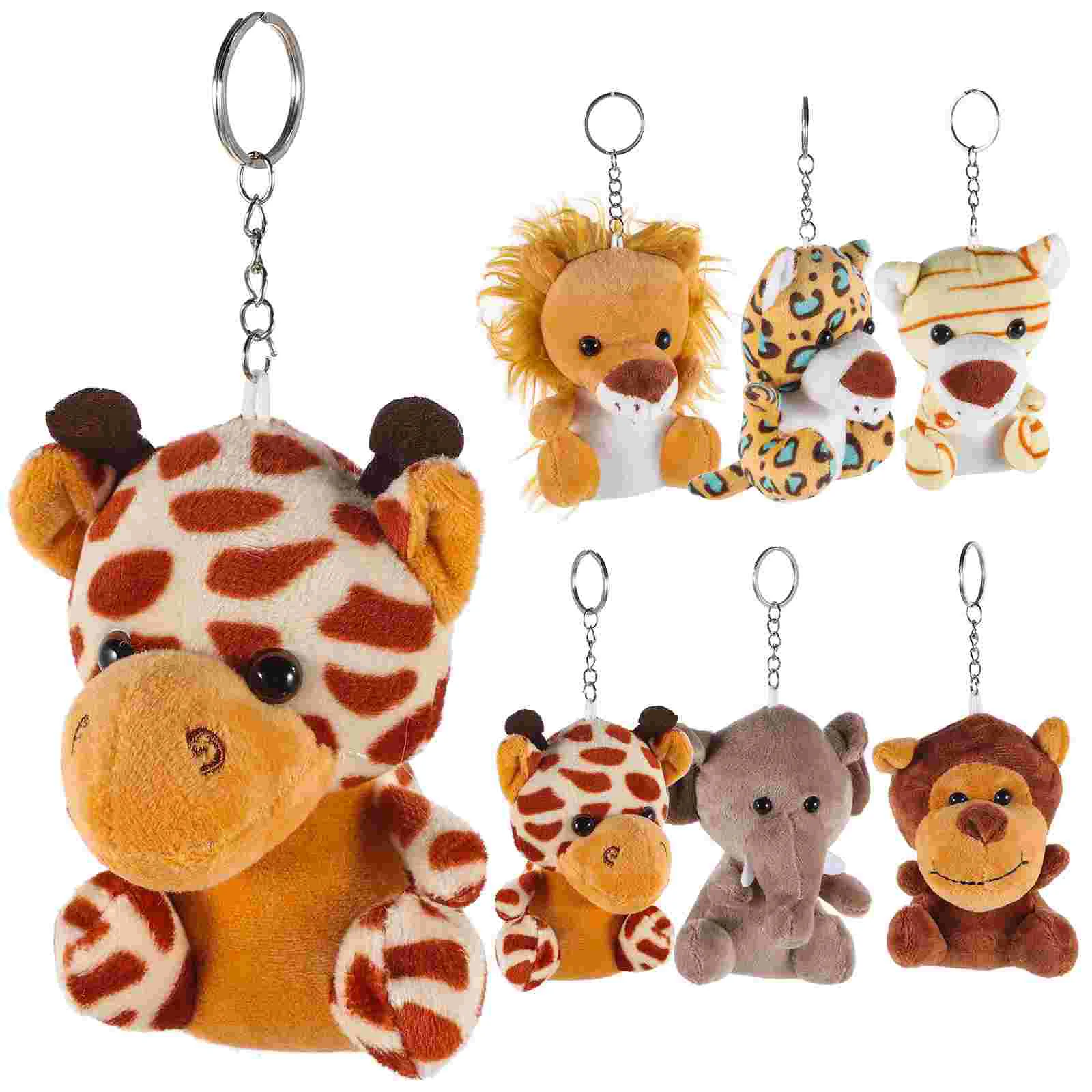 

6 Pcs Tiger Leopard Small Plush Stuffed Animal Stuffed Animal Pack Small Stuffed Animal Bulk Stuffed Animals Bulk for Party Home