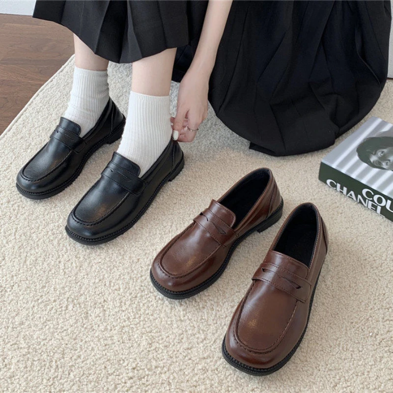 

mary jane lolita shoes for women boots Student Girl Lolita JK Commuter Uniform Casual platform loafers Shoes zapatillas mujer