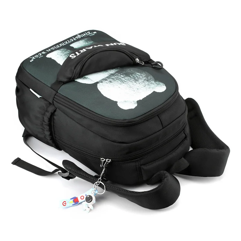 Waterproof Bear Print Kids Backpack Children School Bags for Boys Orthopedic School Backpack Primary Schoolbag Book Bag Mochila