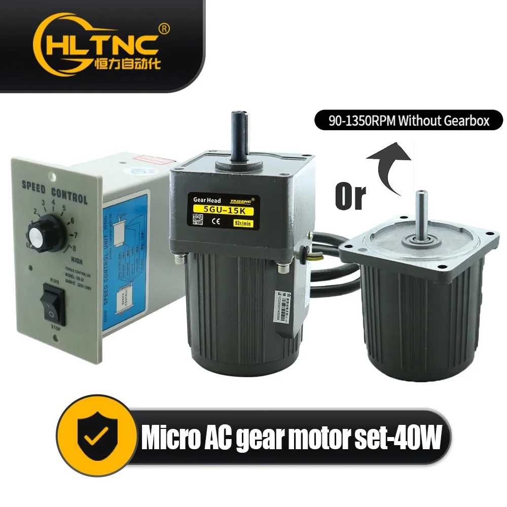 

XLWLH Асинхронный двигатель переменного тока 40 Вт 110/220 В с регулятором скорости