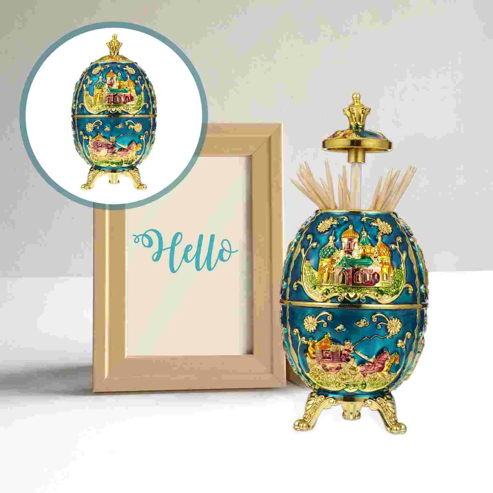 

Automatic Toothpick Holder Retro Toothpick Dispenser Case Box Container Decor Table decoration items