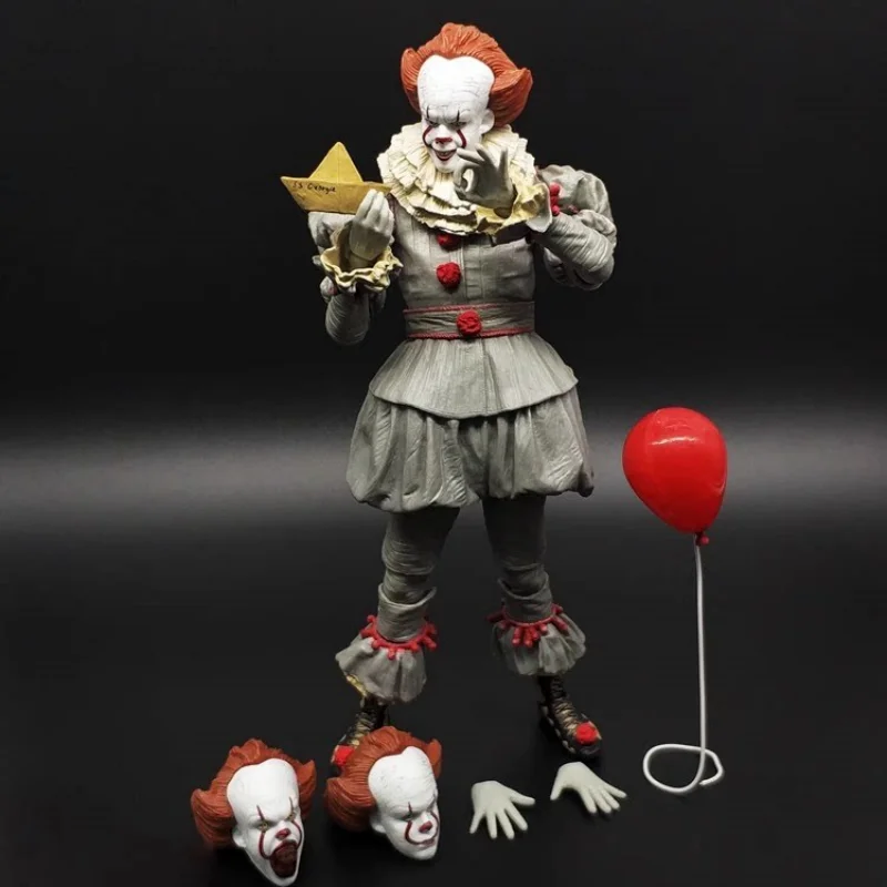 Фото Коллекционная фигурка Neca It Pennywise Joker Reborn Moonlight, лимитированная серия, люкс-издание, модель куклы в стиле хоррор, подарок для фанатов кино №5