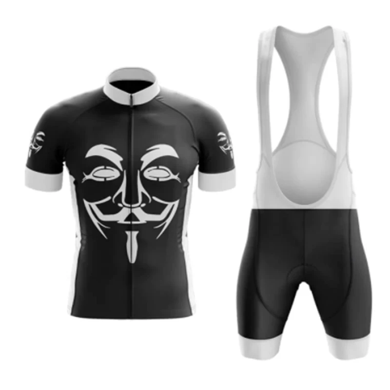 

Men's Guy Fawkes Cycling Jersey Set New Summer Bike Clothing MTB Bike Clothes Uniform Maillot Ropa Ciclismo Cycling Bicycle Suit