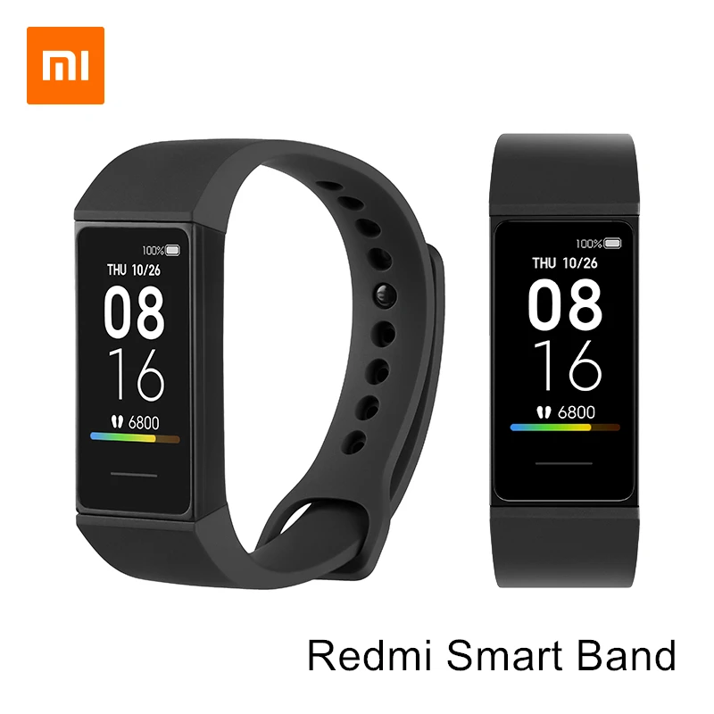 

Original XIAOMI REDMI BAND Smart Wristband Color Screen Heart Rate Sensor 5ATM Water Resistance Fitness Bracelet Xiaomi Wear APP