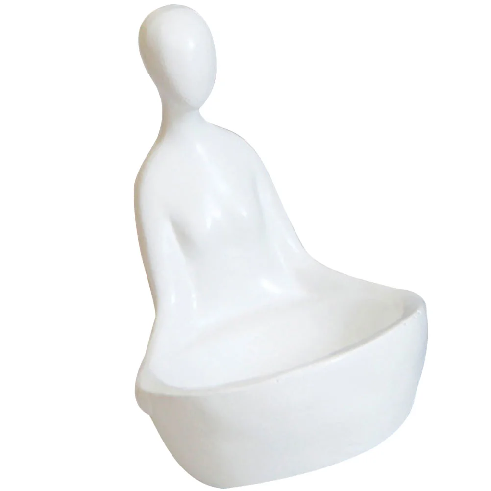 

Abstract Figure Holder Sitting Figure Flameless Candlestick Adornment