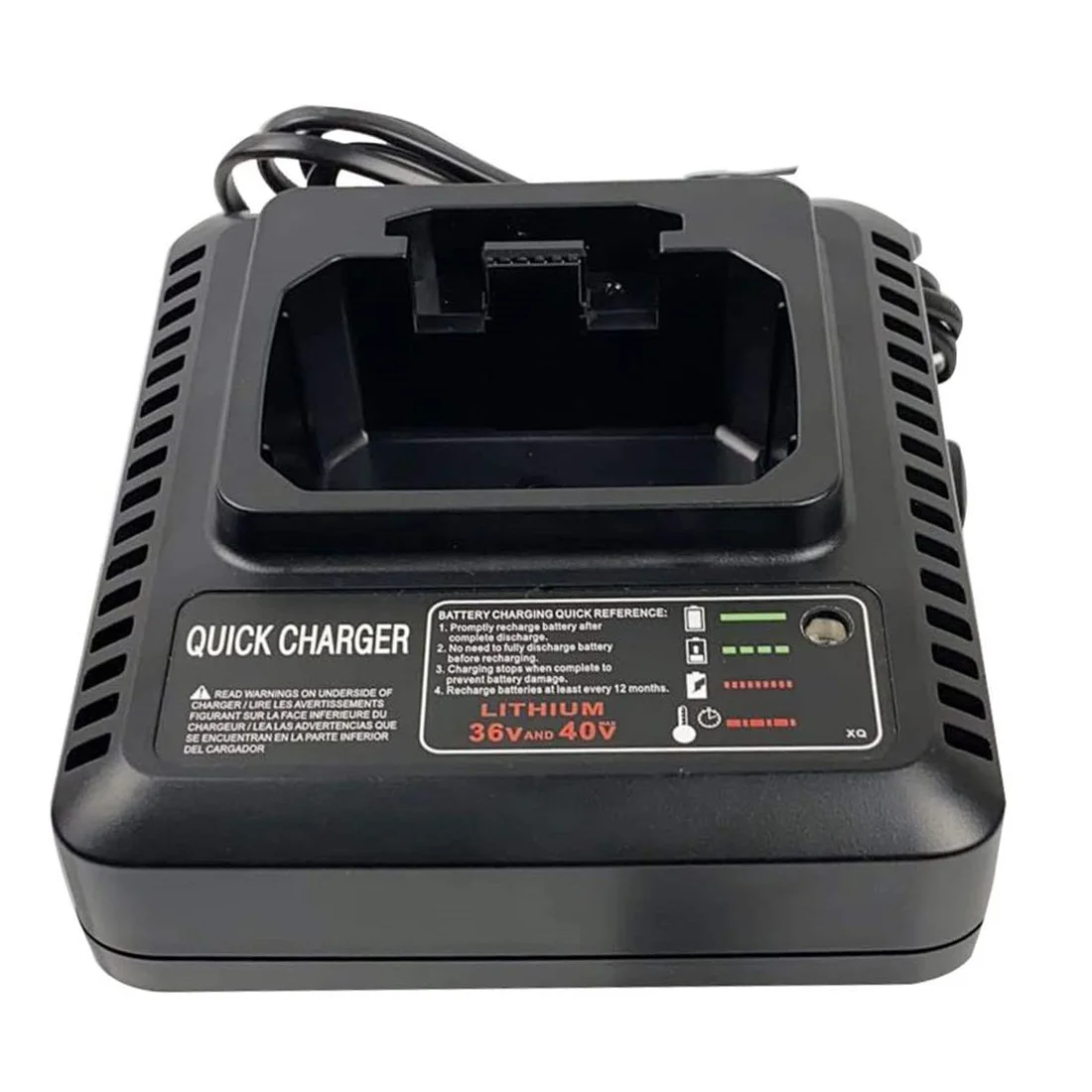 

LCS36 LCS40 Battery Charger for Black and Decke 36V 40V Max Lithium-Ion Battery LBXR36 LBX36 LBXR2036 LBX1540 EU Plug