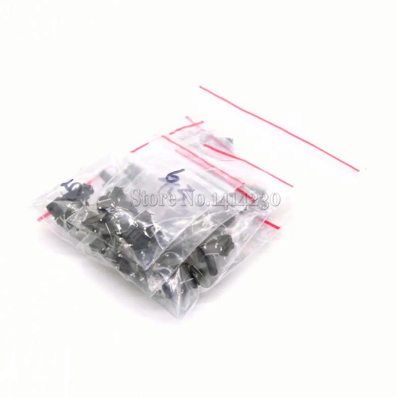 

90Pcs 6*6 SMD-4 Tact Switch Tactile Push Button 6X6X4.3mm 6X6X5 6X6X6 6X6X7 6X6X7.3 6X6X8 6X6X9 6X6X10 6X6X12MM Switch Kit