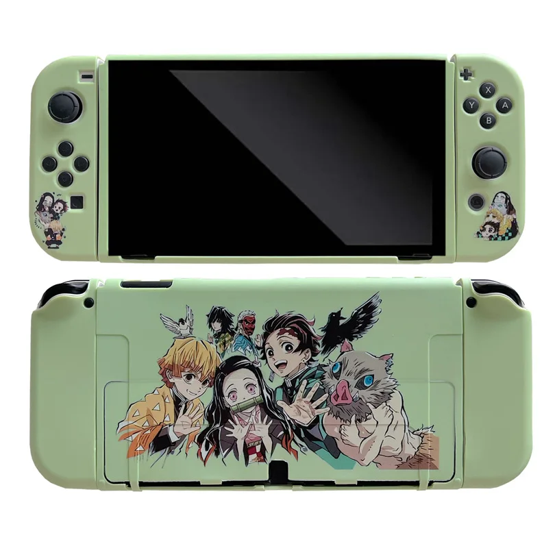 Anime Demon Slayer Soft Case Dock Station Cover Protective Shell for Nintendo Switch Oled NS Console Crystal Protector Skin
