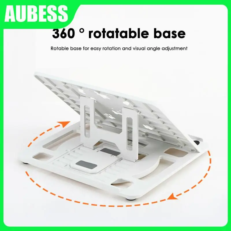 

Baffle Design Desktop Stand Load Bearing 30kg Laptop Stand Perforated Hollow Computer Stand Base Faster Heat Dissipation