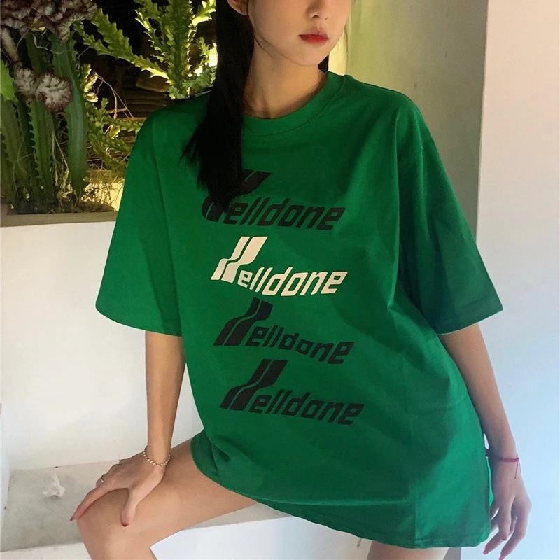 

We11done 22ss Early Spring New Heavy Industry Subtitle Printed Short Sleeve High Quality Couple Fashion Top t-Shirt