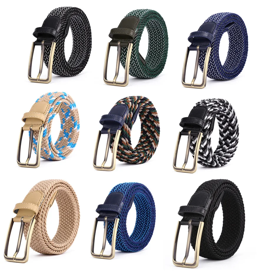 

New Arrival Canvas Belts Women & Men Fashion Pin Buckle Military Tactical Strap Male Female Elastic Belt for Pants Jeans R910