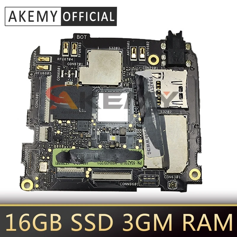

100% Tested Working 16GB SSD 3GM RAM A500CG Main Board Fit For Asus ZenFone 5 A500CG A501CG 5.0inch Motherboard