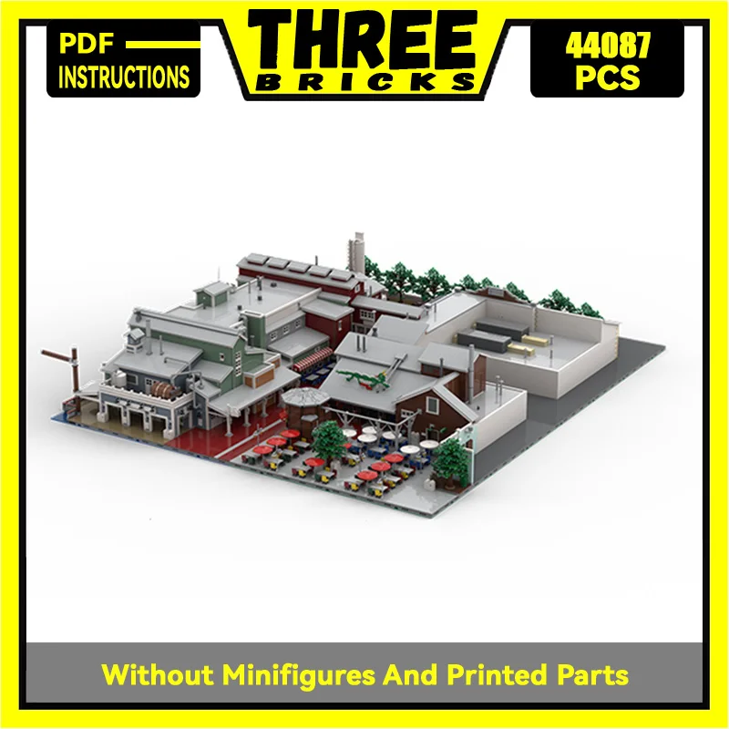 

Конструктор Moc «Тихоокеанская приставка», Комбинированная Модель, технические кирпичи, сборка «сделай сам», городская улица, вид, игрушка для детей, подарок