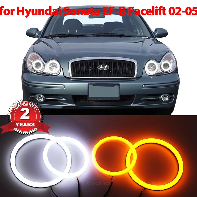 

Cotton LED Angel Eyes Halo Ring Headlight Lamps For Hyundai Sonata EF-B Facelift 2002-2005 Ultra Bright Refit turn signal light