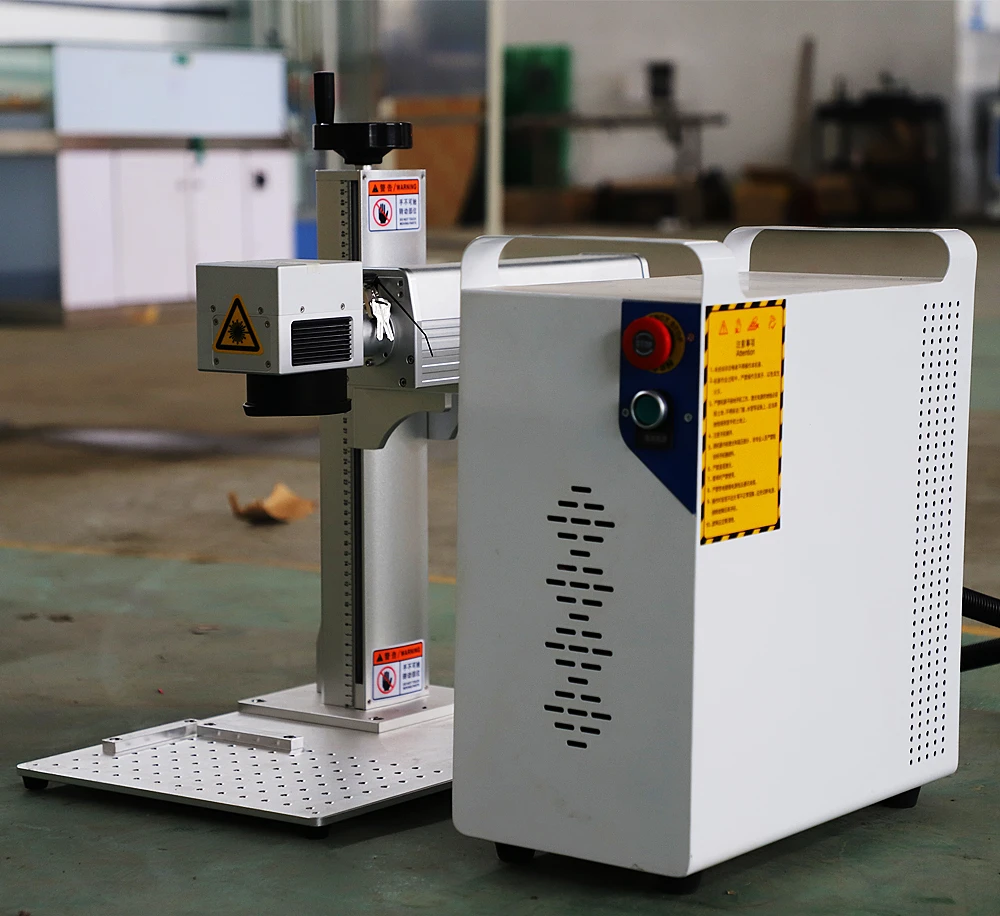 Волоконно-лазерная маркировочная машина Raycus 50 Вт с вращающимися инструментами D80