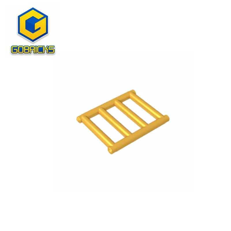 

Gobricks GDS-M142 Bar 1x4x3 Grille with End Protrusions compatible with lego 62113 Technical Building Blocks Technical Liftarm