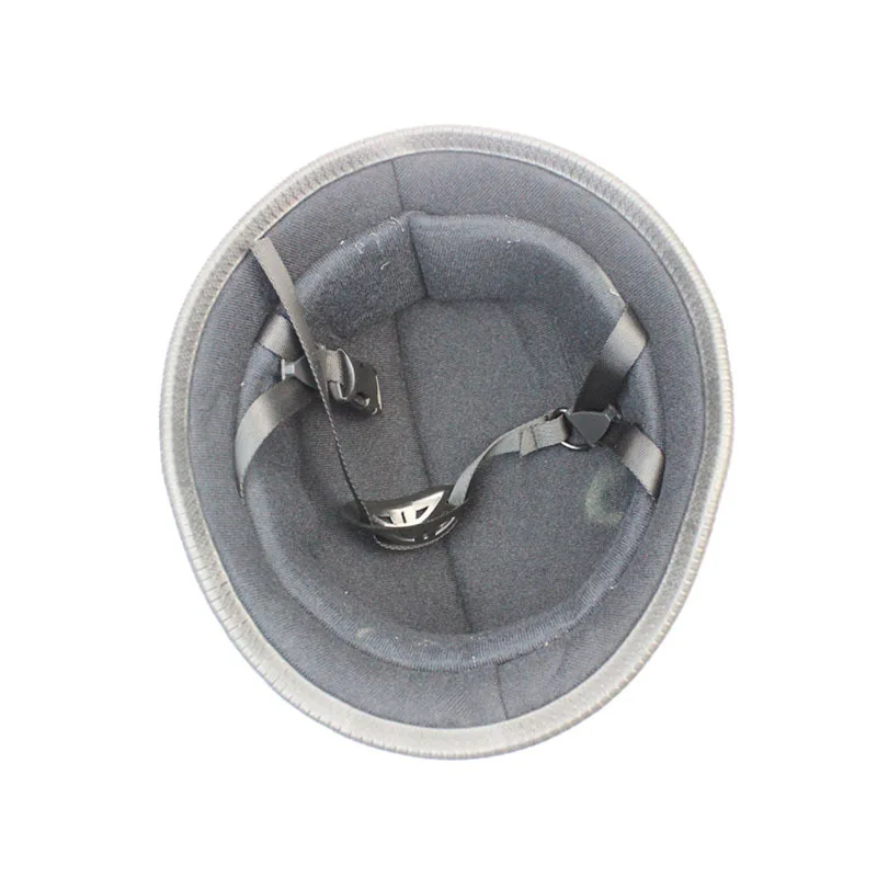 Немецкий мотоциклетный шлем винтажный средней длины 1x M/L/XL ярко-черный в горошек