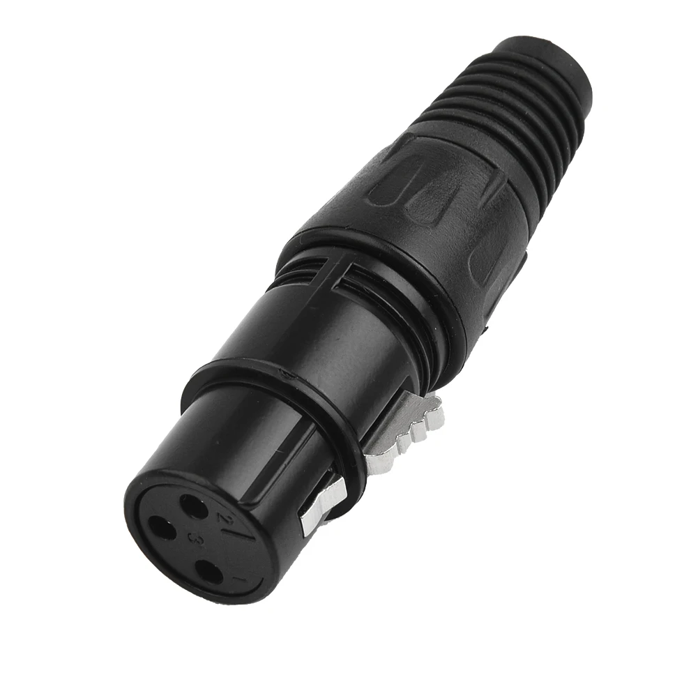 

Гнездовые разъемы XLR DMX, 10 пар, 3-контактные разъемы для аудиокабеля микрофона, 10 шт., штекерные адаптеры для кабеля микрофона
