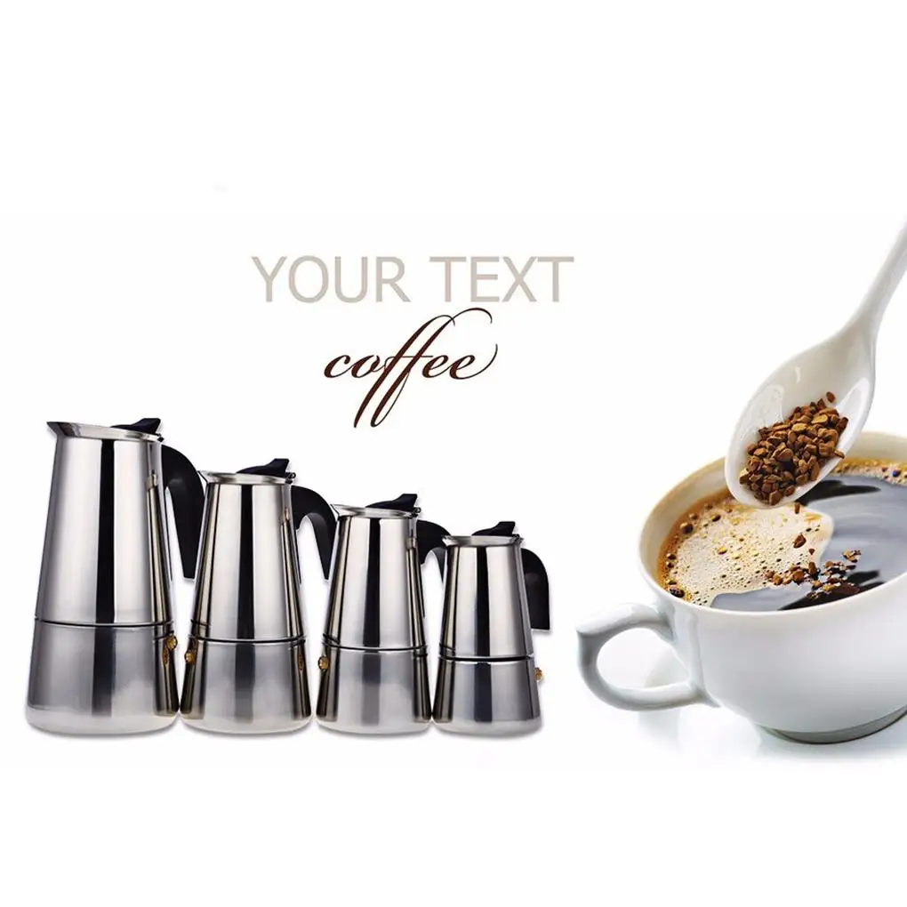 

100ML 200ML 300ML 450ML Coffee Kettle Stainless Steel Teapot Home Office Coffee Pot Kettle