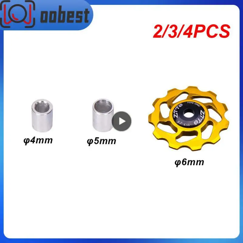 

4PCS ZTTO 11T MTB Bicycle Rear Derailleur Jockey Wheel Ceramic Bearing Pulley AL7075 CNC Road Bike Guide Roller Idler 4/5/6mm