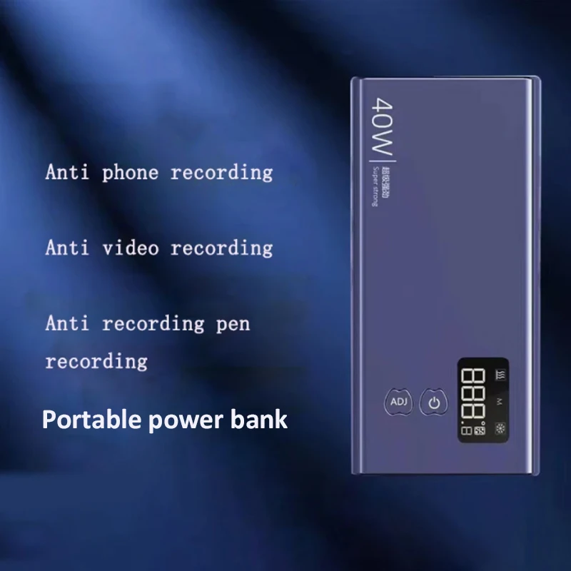 Anti-recording Portable Power Bank Anti Monitoring Eavesdropping Recorder Handheld Conversation Interference Shield Blocker enlarge