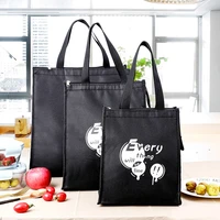insulated lunch bag portable picnic camping thermal lunch bag women kids cooler bags fresh bento pouch food fruit organizer