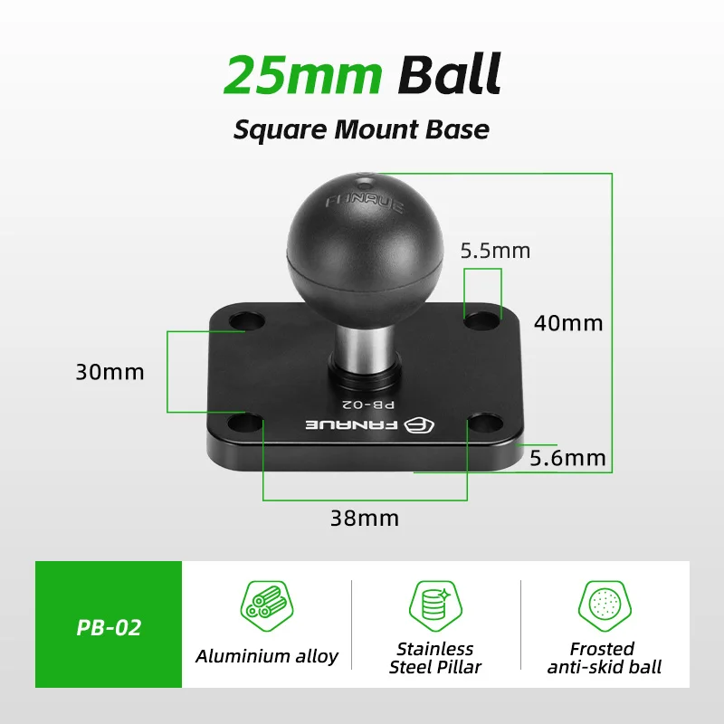 

FANAUE 1-дюймовый Шариковый Адаптер Из Алюминиевого Сплава 25/20/17 Мм С Автомобильной Основой Алмазный/квадратный Шарик