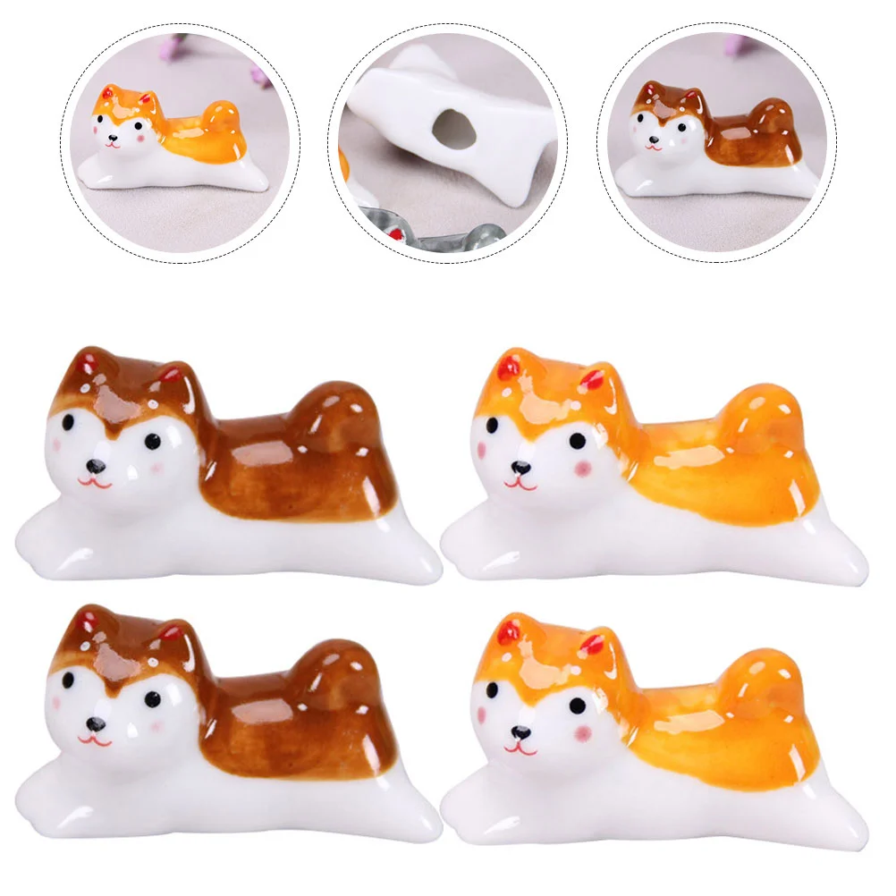 

Rest Chopstick Chopsticks Ceramic Spoon Stand Chinese Holders Japanese Holder Porcelain Animal Forkdinner Rack Spatula