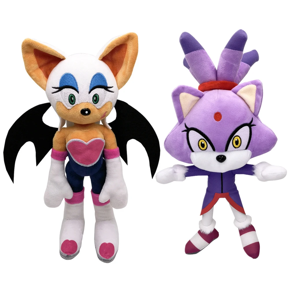 

30cm Multicolor Blaze the Cat Rouge the Bat Cute Stuffed Plush Doll Animal CartoonToys Kids Birthday Gifts