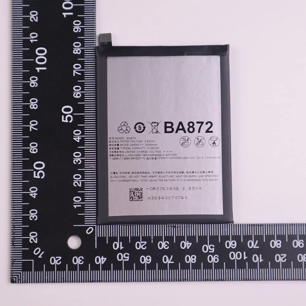 Новый 100% оригинальный аккумулятор для телефона BA872 Meilan Meizu 16X M1872 M872H M872Q 3060 мАч