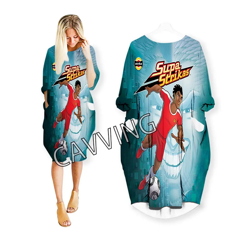 Женское уличное платье Supa Strikas с 3D принтом американский размер модная одежда