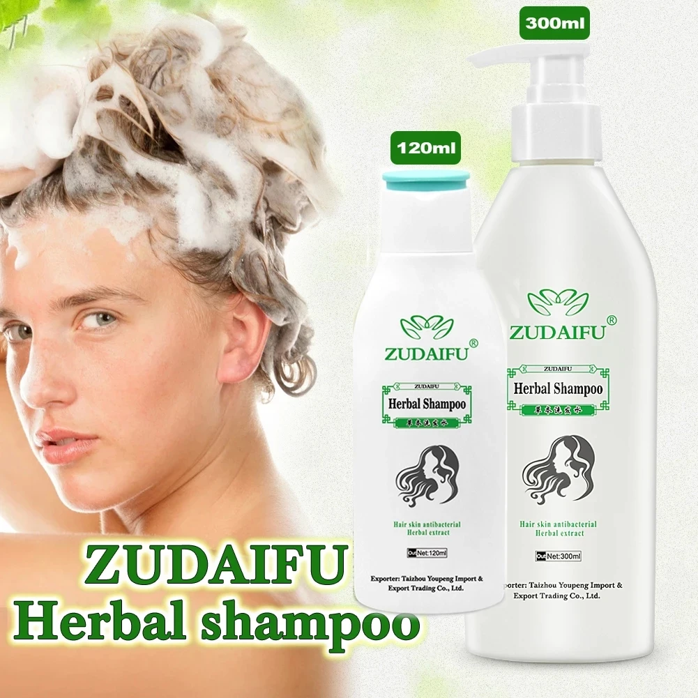 

120Ml Zudaifu Herbal Ginseng Keratin Hair Treatment Shampoo Mite Growth and Removal Care Repair Hair Antibacterial Serum