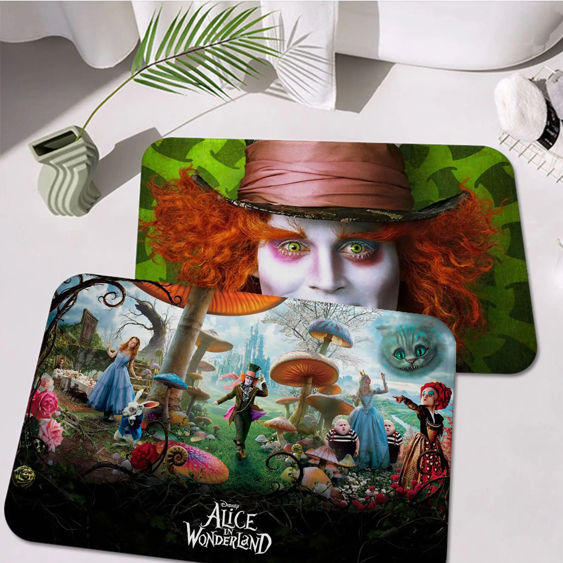 

Disney Alice In Wonderland Bath Mat Anti-slip Absorb Water Long Strip Cushion Bedroon Mat Household Carpets