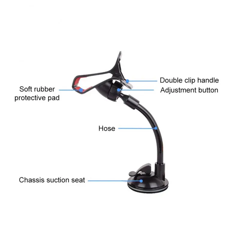 

Universal Cell Phone Support 360 Degree Rotate Mobile Phone Holder Sucker Gps Phone Stands For IPhone 12 13 Dashboard Mount