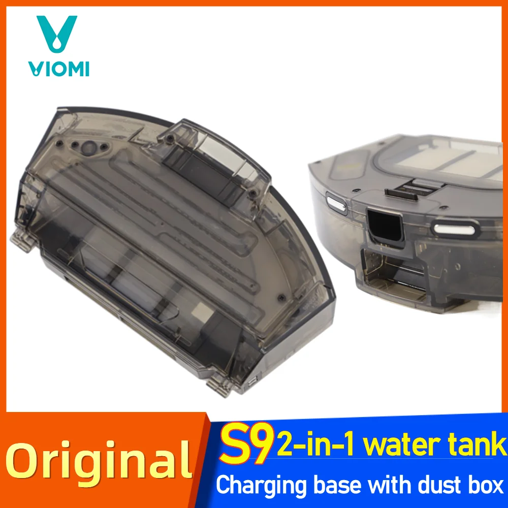 Orijinal Viomi S9 2 in 1 su tankı ile toz kutusu şarj standı robotlu süpürge aksesuarları ile yüksek verimli filtre