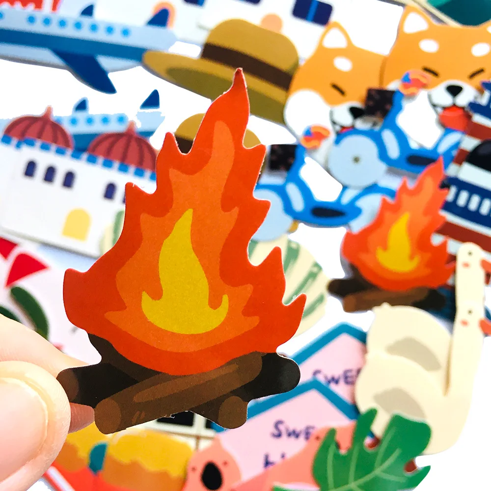 40 шт./упаковка водонепроницаемые наклейки на тему скейтборда мотоцикла гитары