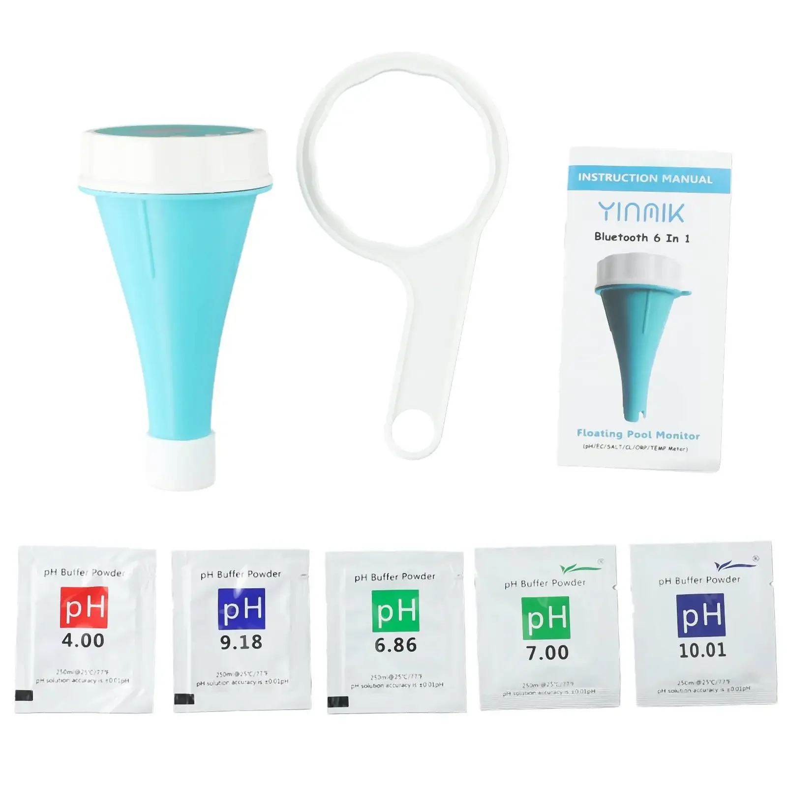 PH-метр тестер качества воды Высокоточный ЖК-цифровой дисплей 6 в 1 управление